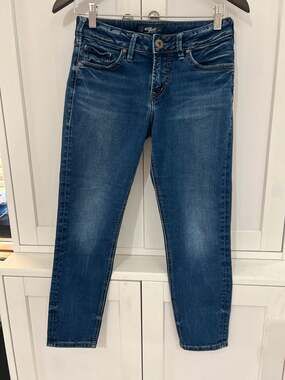 Silver Jeans Co. Suki Skinny Crop Jeans W28/L25